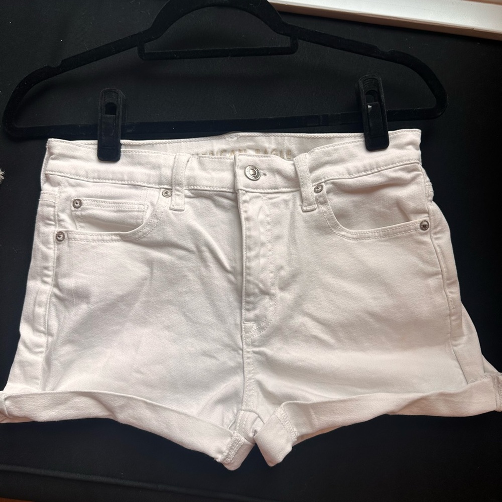 American Eagle Outfitters white denim short.